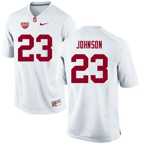 Men Stanford Cardinal #23 Ryan Johnson College Football Jerseys Sale-White - Click Image to Close